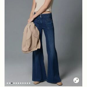 Maeve Junie High-Rise Wide-Leg Jeans